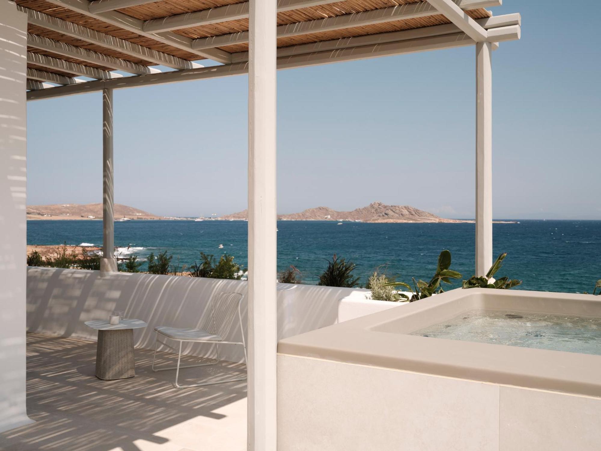 Akria Seaside Suites Naousa Exterior foto